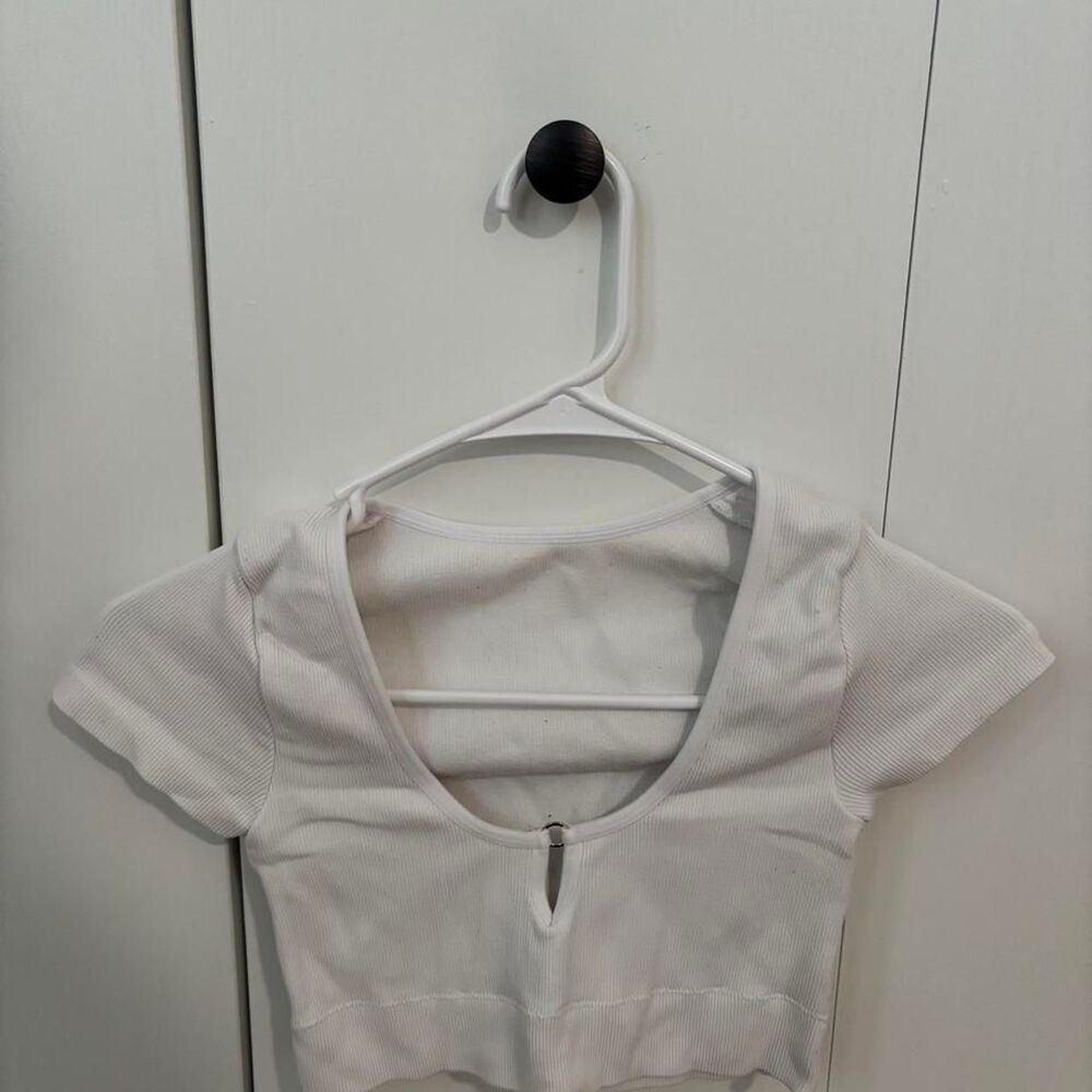 Aerie Women's White Crop-top
